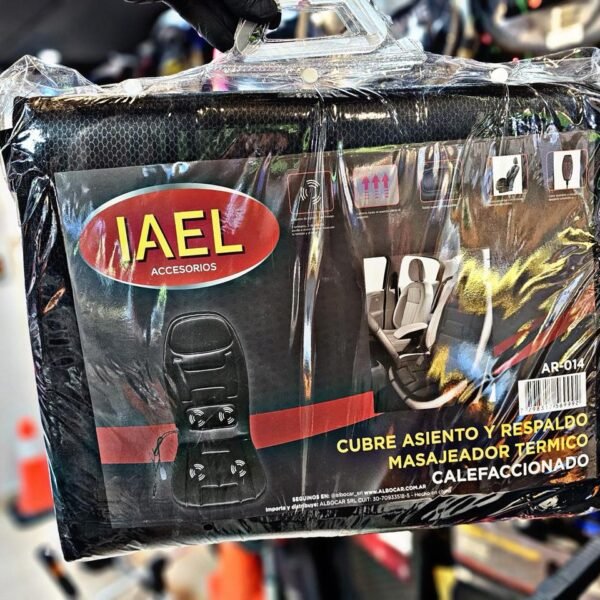 CUBRE ASIENTO Y RESPALDO MASAJEADOR