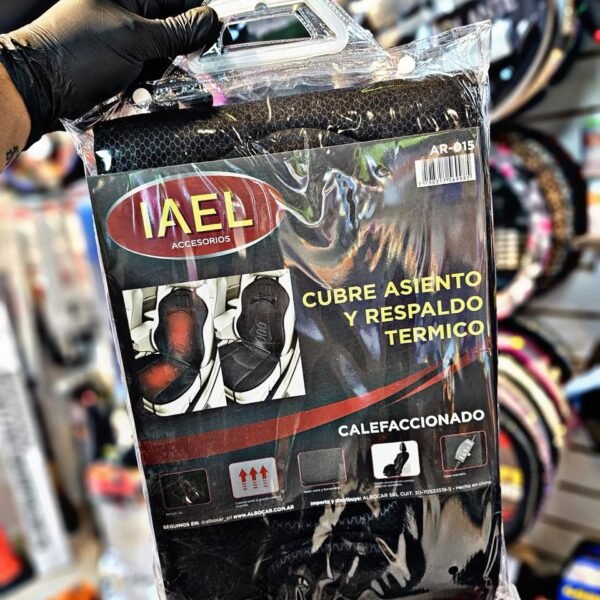 CUBRE ASIENTO Y RESPALDO TERMICO 12V