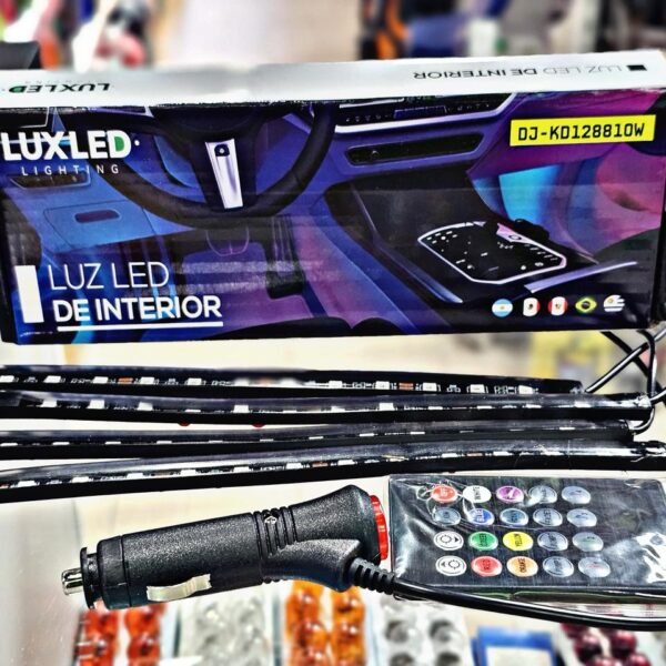 TIRA DE LUCES RGB X 4 PARA INTERIOR RGB 12V LED CHIP SMD 5050 Conexion Bluetooth