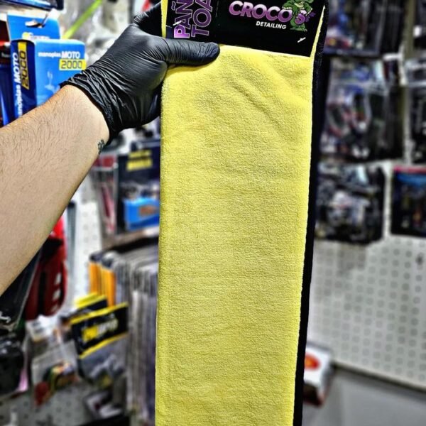 CROCOS MICROFIBRA AMARILLO Y GRIS 800GSM 30CMX60CM