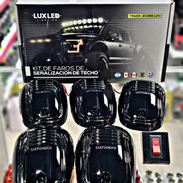 JUEGO DE 5 FAROS DE LED DE TECHO PARA PICK UP