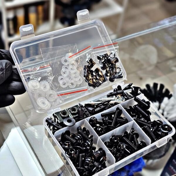 KIT TORNILLOS X 177 PIEZAS NEGRO MPCT