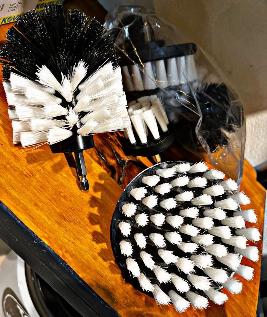 KIT CEPILLO PARA TALADRO X3 BLANCO