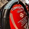 CUBRE VOLANTE ZIG ZAG 38CM NEGRI C/RED TURQUESA - Imagen 2