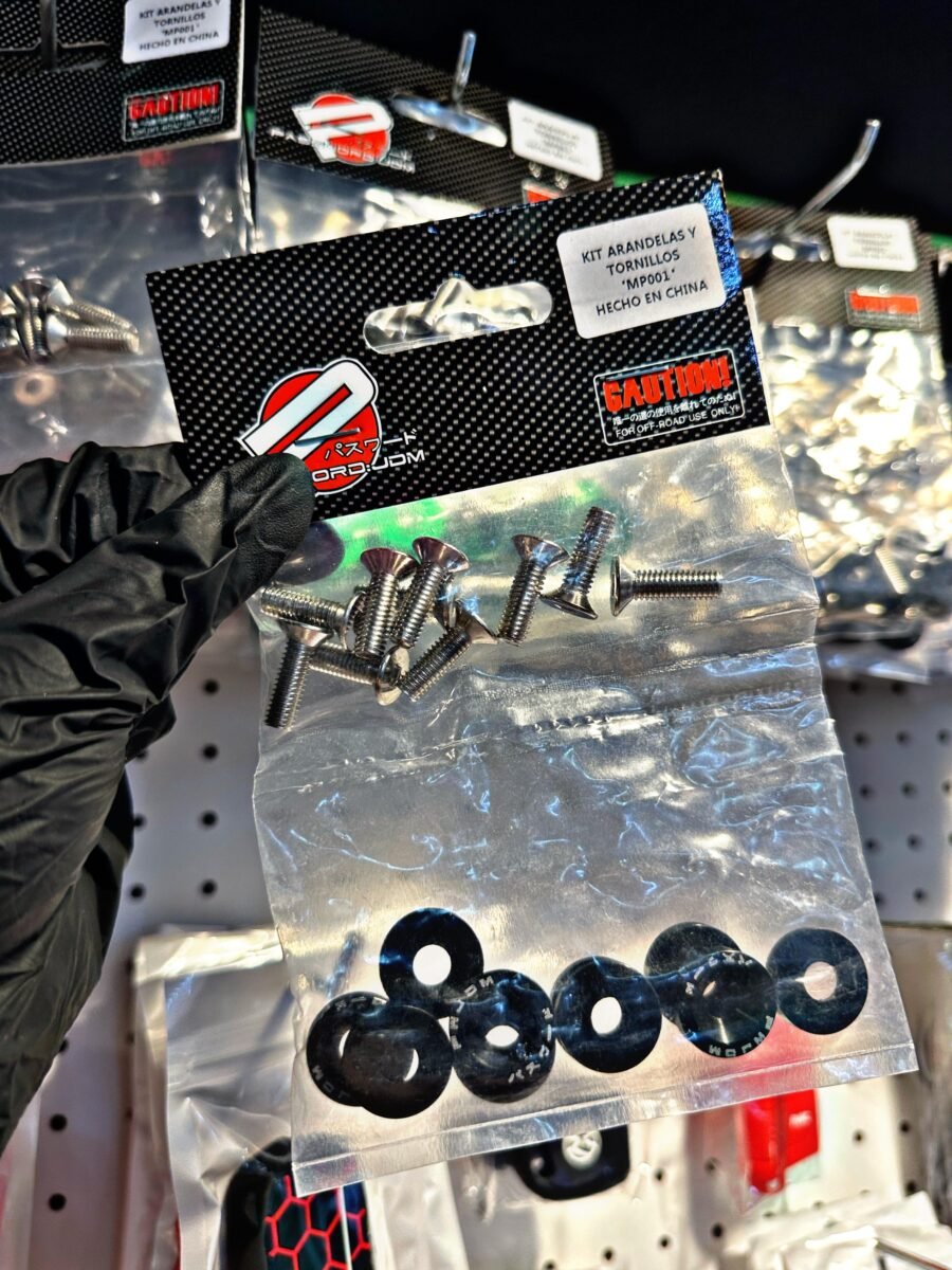 KIT ARANDELAS M6 NEGRA