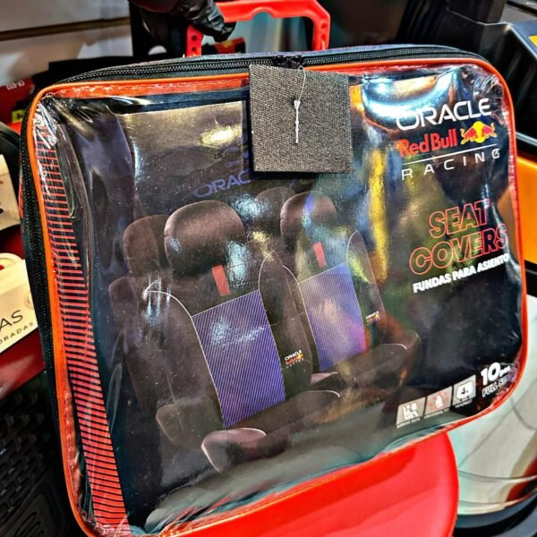 CUBRE ASIENTO RED BULL TELA DETALLE AZUL
