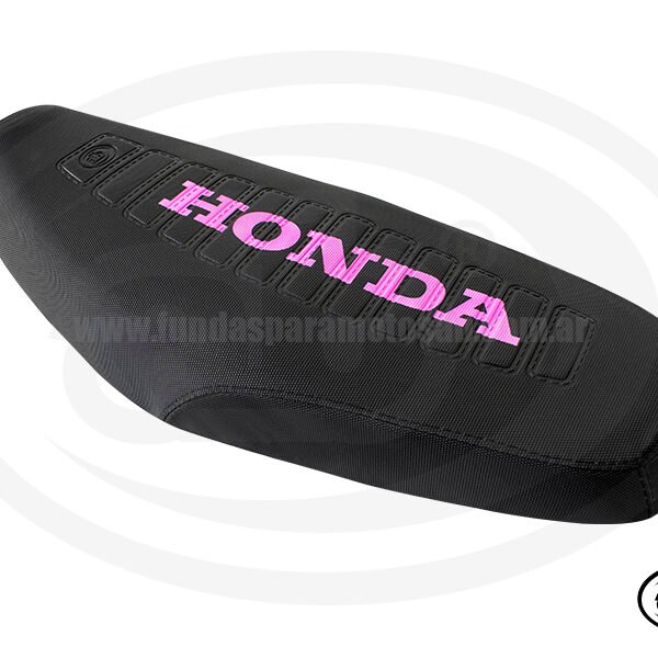FUNDA HONDA WAVE 100 / NEGRO / ROSA