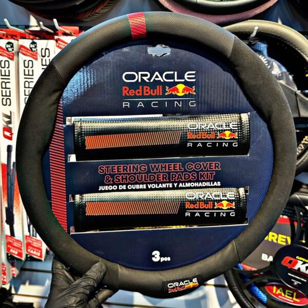 KIT CUBRE VOLANTE + CINTURON RED BULL