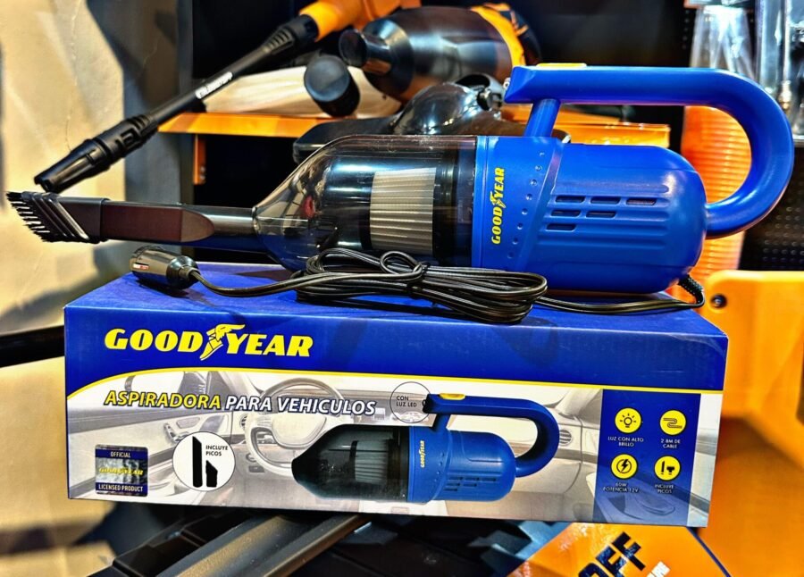 ASPIRADORA GOODYEAR CON LUZ 12V