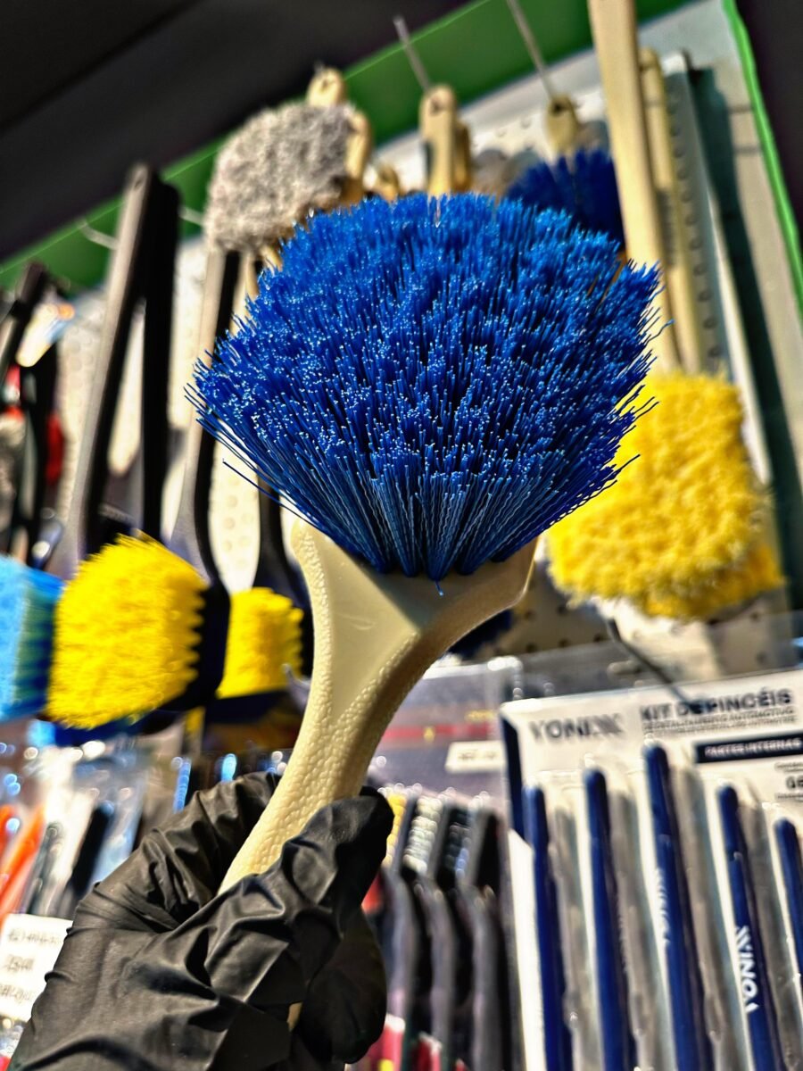 CEPILLO PASARRUEDAS MANGO CORTO AZUL - Imagen 2
