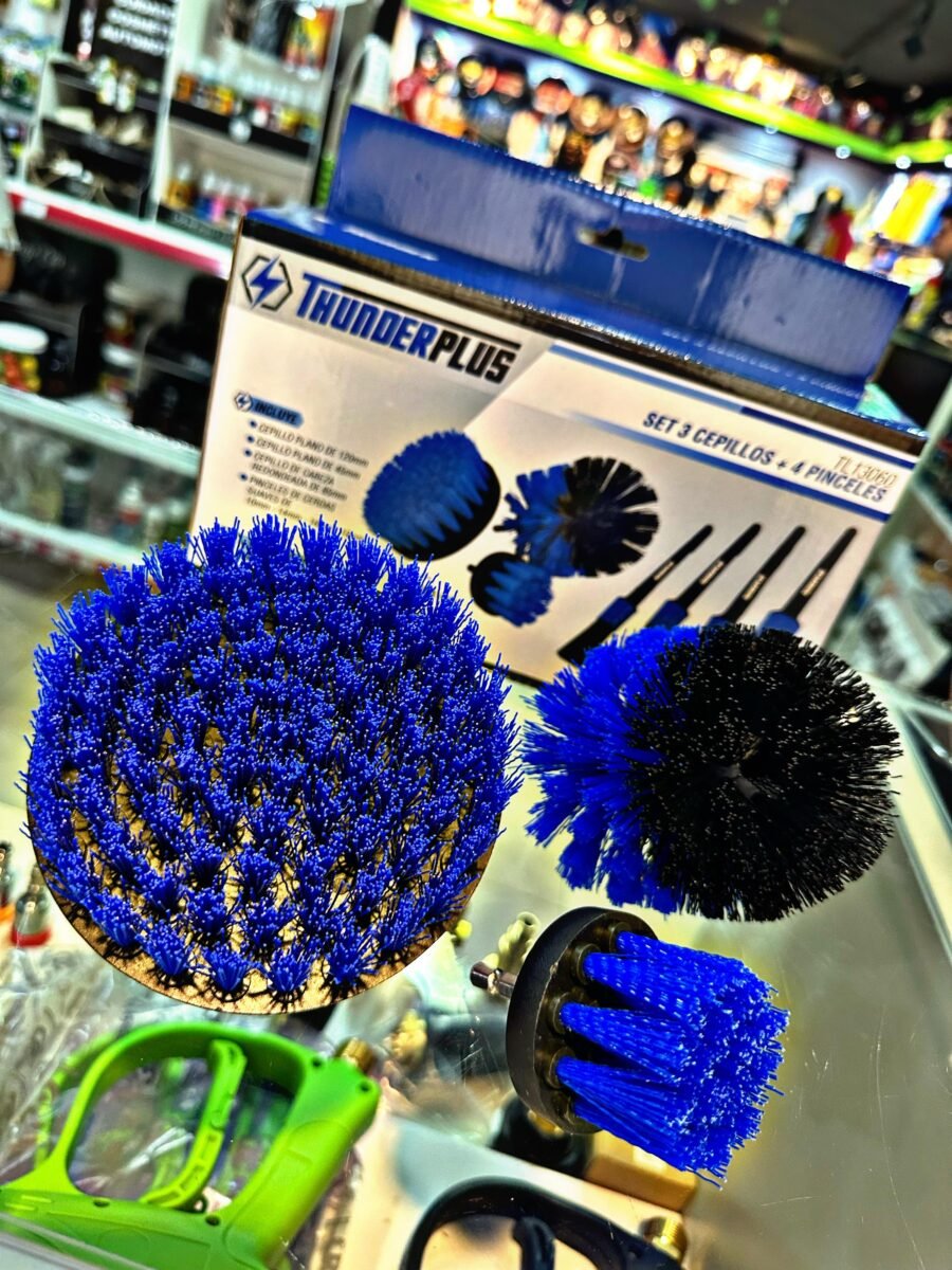 THUNDER SET X3 CEPILLOS TALADRO + SET X4 PINCELES DETAILING - Imagen 3