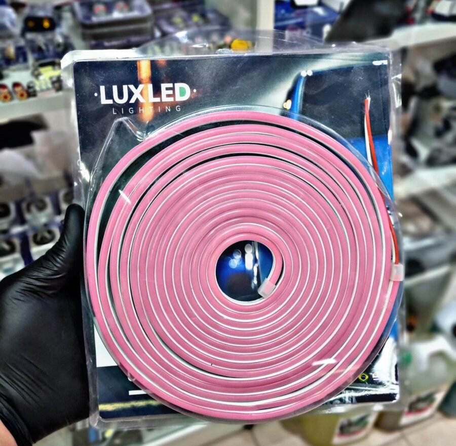 ROLLO DE LED DE NEON ULTRA BRILLOSO 5MT ROSA 12V