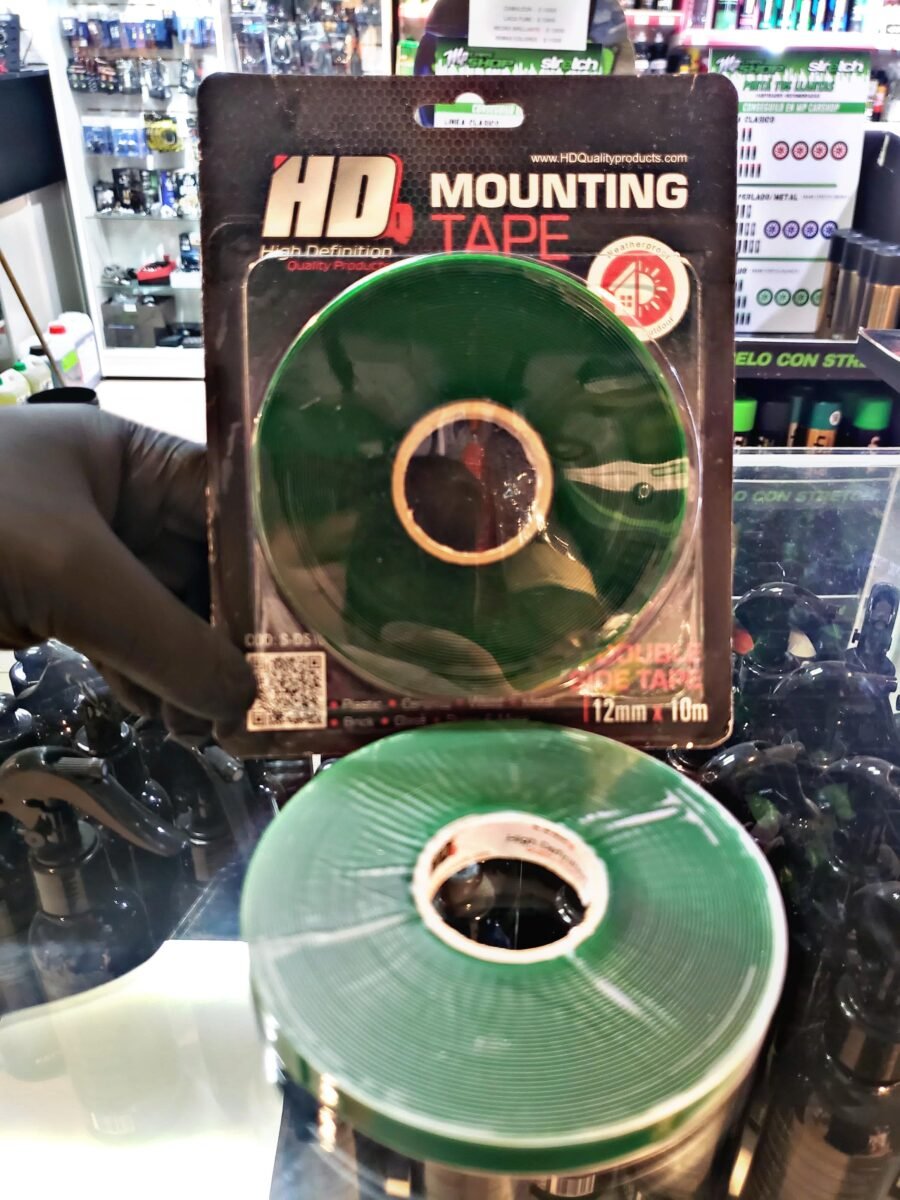 CINTA DOBLE FAZ 3D DE SILICONA 12MMX10MT
