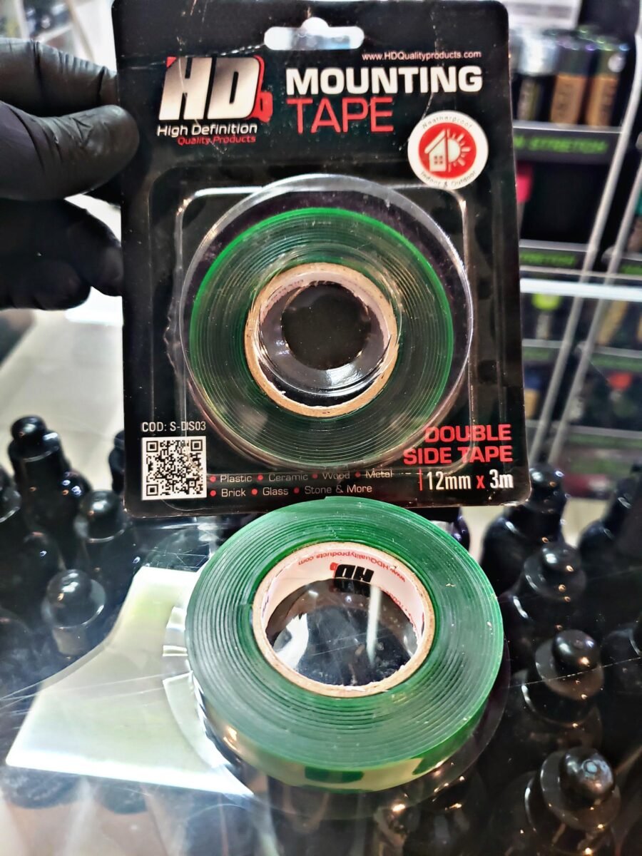 CINTA DOBLE FAZ 3D DE SILICONA 12MMX3M