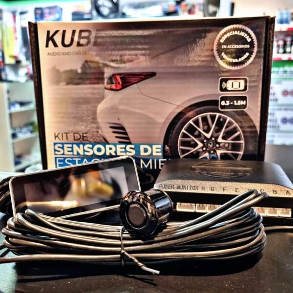 KIT SENSORES DE ESTACIONAMIENTO CON DOSPLAY NEGRO 8 PIEZAS