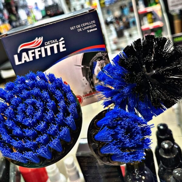 KIT x3 CEPILLO PARA TALADRO LAFFITTE AZUL