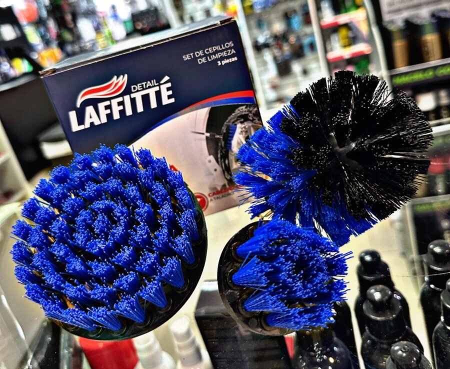 KIT x3 CEPILLO PARA TALADRO LAFFITTE AZUL