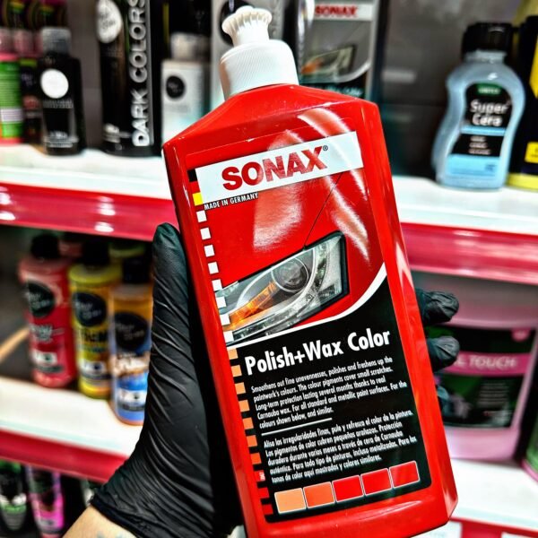 SONAX CERA PULIDORA CON CORRECTOR ROJA