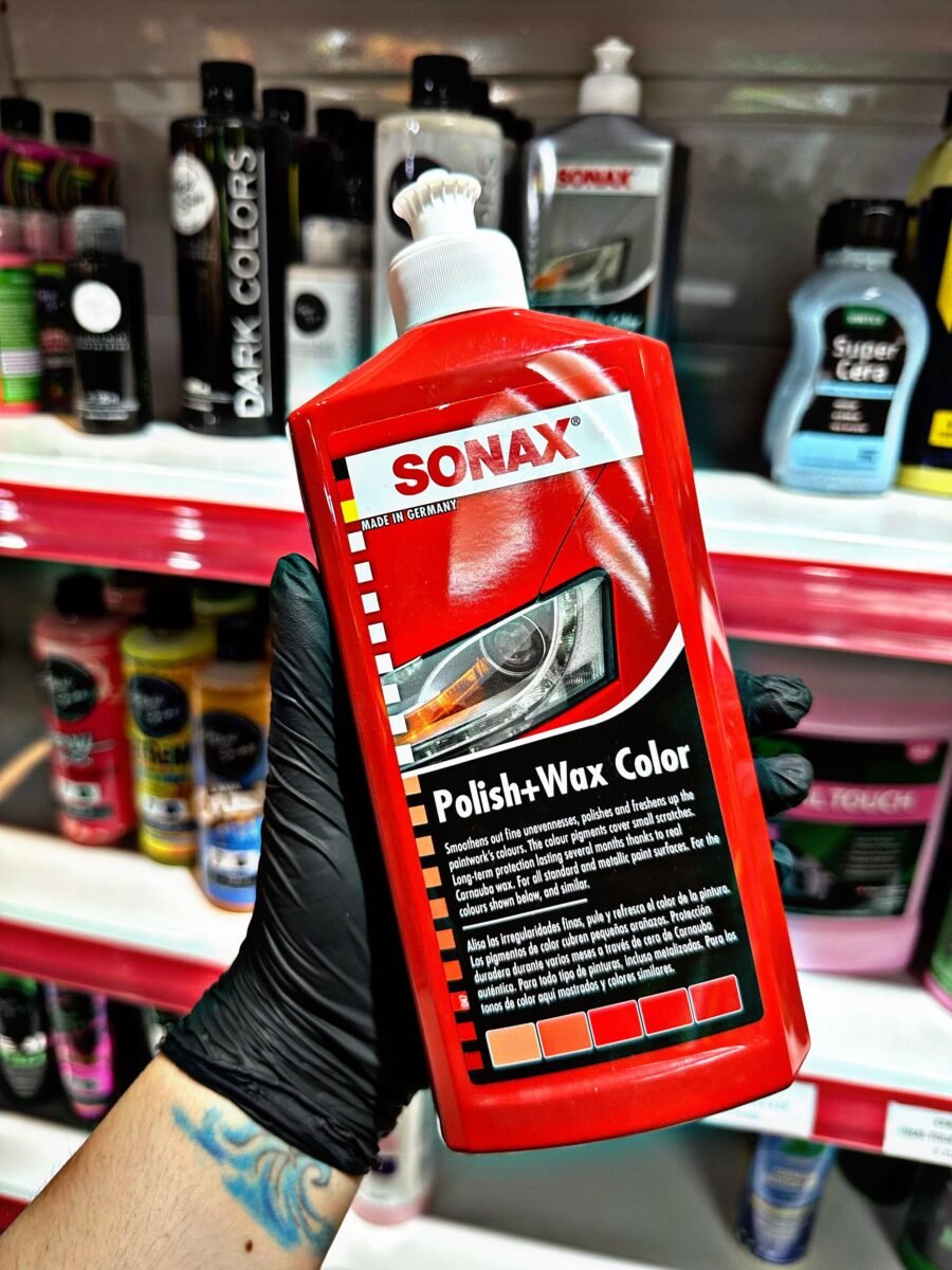 SONAX CERA PULIDORA CON CORRECTOR ROJA