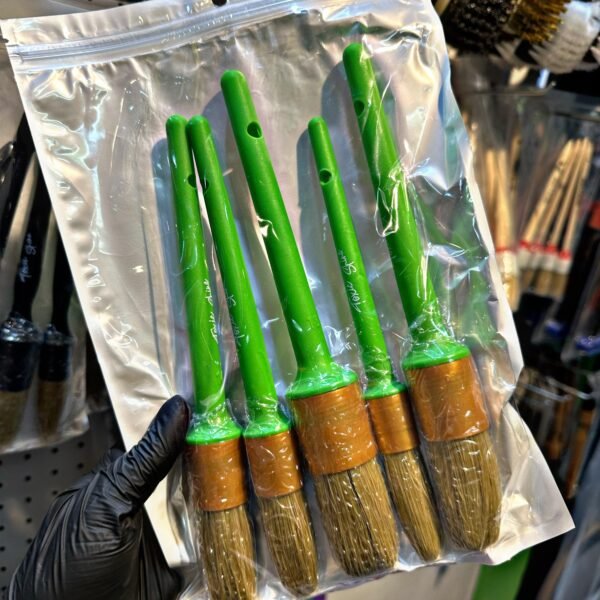 SET X5 PINCELES VERDE TOXIC SHINE