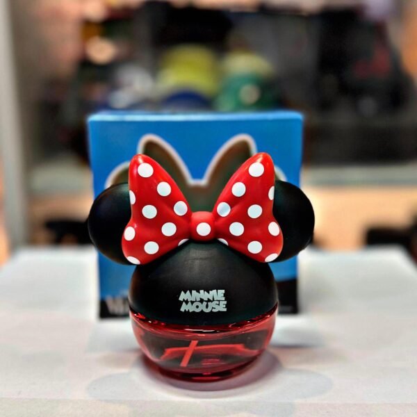 PERFUME TABLERO TIPO BOTELLA DISNEY MINNIE ROJA