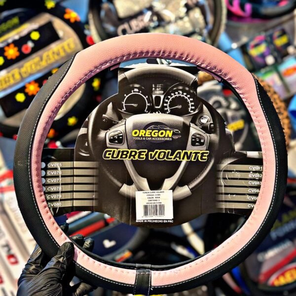 CUBRE VOLANTE OREGON TC2000 NEGRO/ROSA