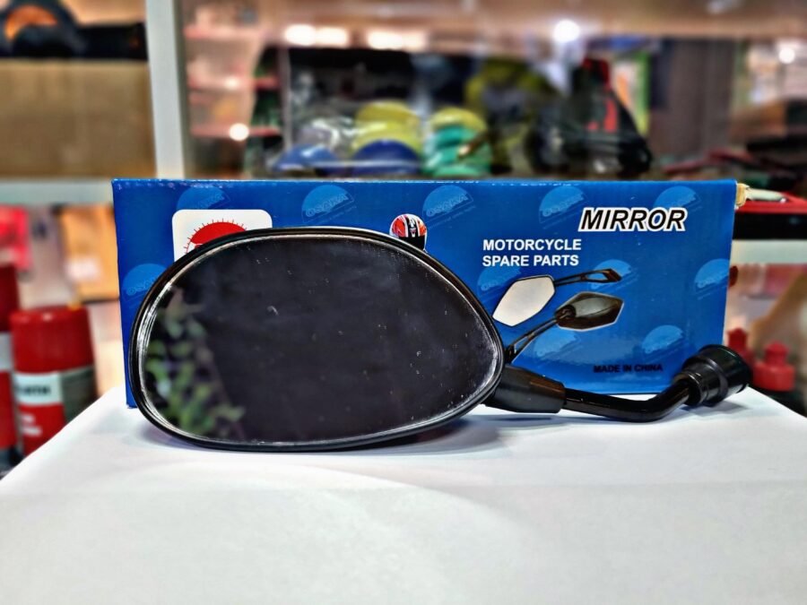 ESPEJOS UNIVERSAL OVALADO NEGRO 10MM