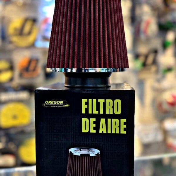FILTRO DE AIRE CONICO 76MM ROJO