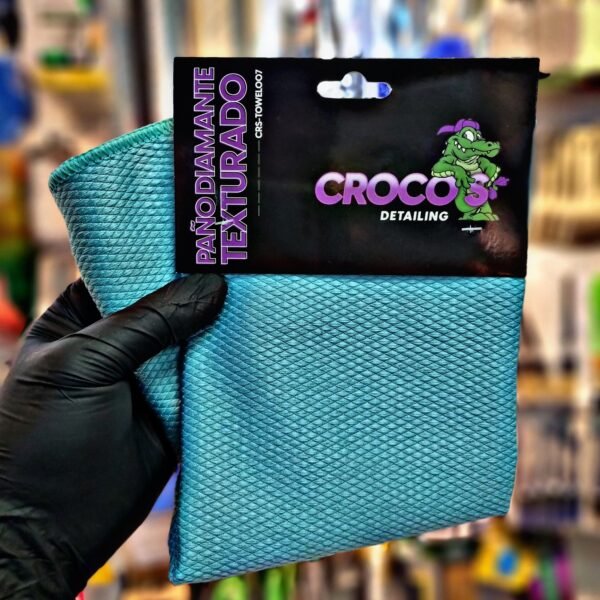 CROCOS MICROFIBRA TEXTURADA CELESTE 60X40 250GSM