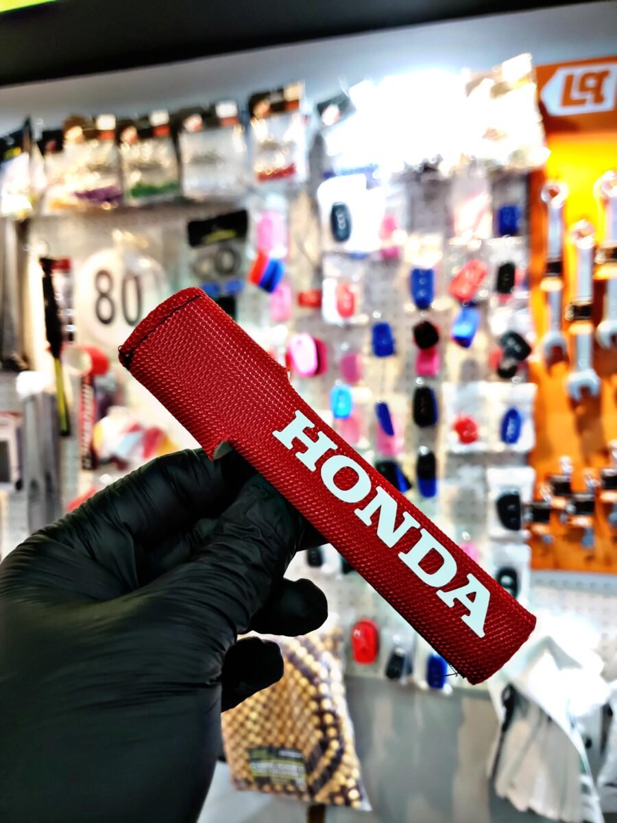 CUBRE PALANCA NEOPRENE HONDA ROJO/BLANCO