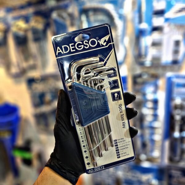 ADEGSO Jgo llave torx corta 9 Pzas