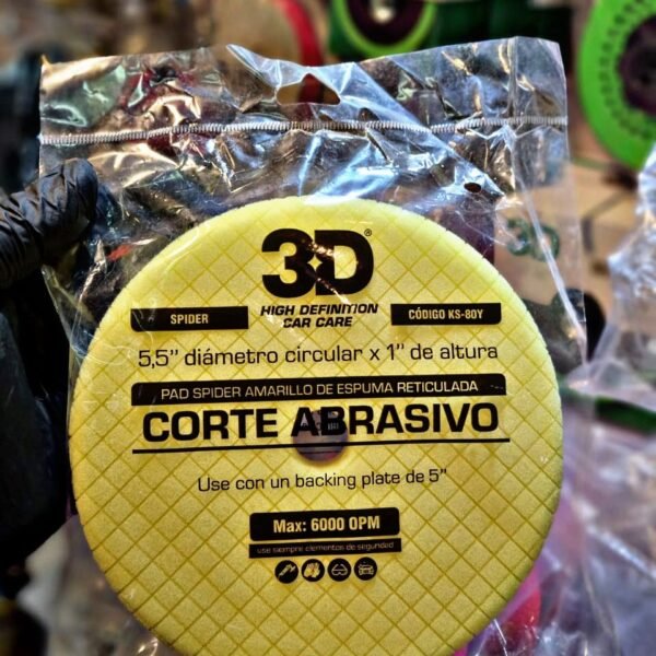 PAD 3D SPIDER YELLOW 5"