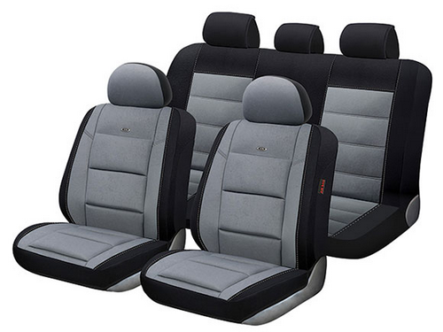 CUBRE ASIENTO B HR KING NEGRO/GRIS