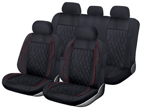 CUBRE ASIENTO B HR REINAISSANCE NEGRO/ROJO