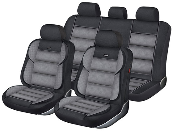 CUBRE ASIENTO B HR UNIQUE NEGRO/GRIS