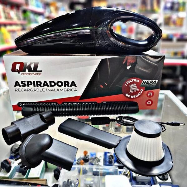 ASPIRADORA QKL NEGRA RECAGABLE USB