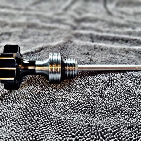 TAPON MEDIDOR DE ACEITE LARGO NEGRO