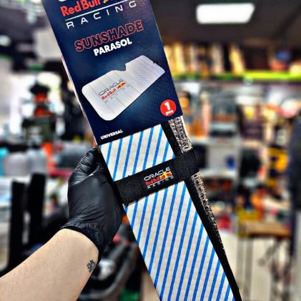 CORTINA PARASOL DELANTERA GRIS RAYADO AZUL - ORACLE RED BULL RACING