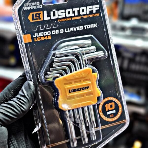 LUSQTOFF JUEGO DE 9 LLAVES TORX LARGA