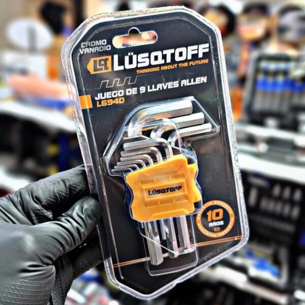LUSQTOFF JUEGO DE 9 LLAVE ALLEN