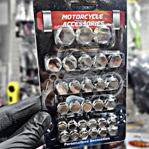 EMBELLECEDOR DE TORNILLOS Y TUERCAS PLATEADO