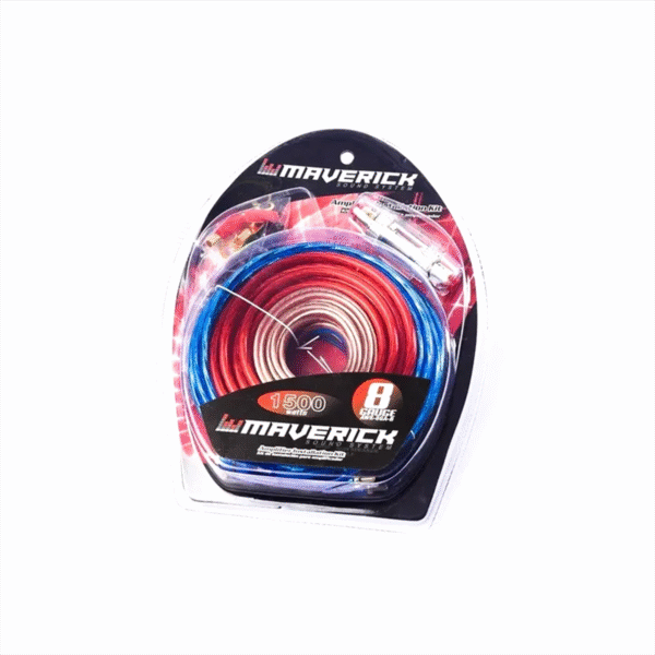 KIT CABLES PARA POTENCIA - CABLE DELGADO - 8 GAUGE - 1500WAT