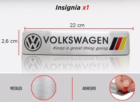 INSIGNEA VW LOGO Y BANDERA (KEEP A GREAT...)