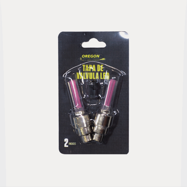 KIT TAPITAS DE VALVULAS LED ROSA X2