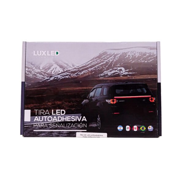 TIRA DE LED AUTOADHESIVA SEÑALIZACION ROJO 120CM