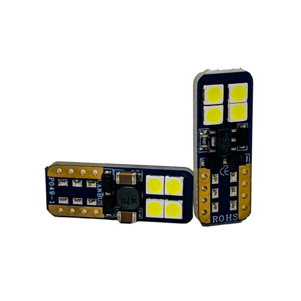 LED SEÑALIZACION T10 CANBUS 12V-24V CUERPO AZUL CORTO
