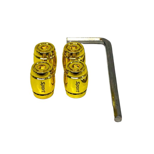 KIT TAPITAS DE VALVULA OVALADA SPORT DORADA