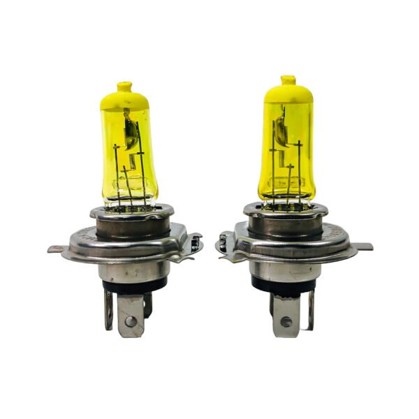 LAMPARA HALOGENA BLISTER COLOURS H4 12V (AMARILLO)