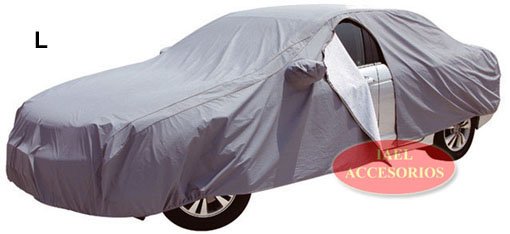 CUBRE COCHE IAEL XL (EXTRA GRANDE) TRICAPA, PESADO, C/CIERRE P/COND Y BOLSILLO P/ESP