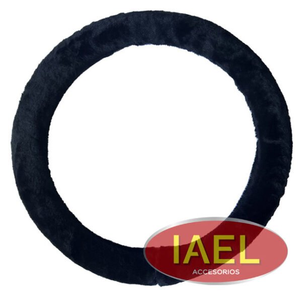 CUBRE VOLANTE ROSA TEDDY 38CM AFELPADO NEGRO
